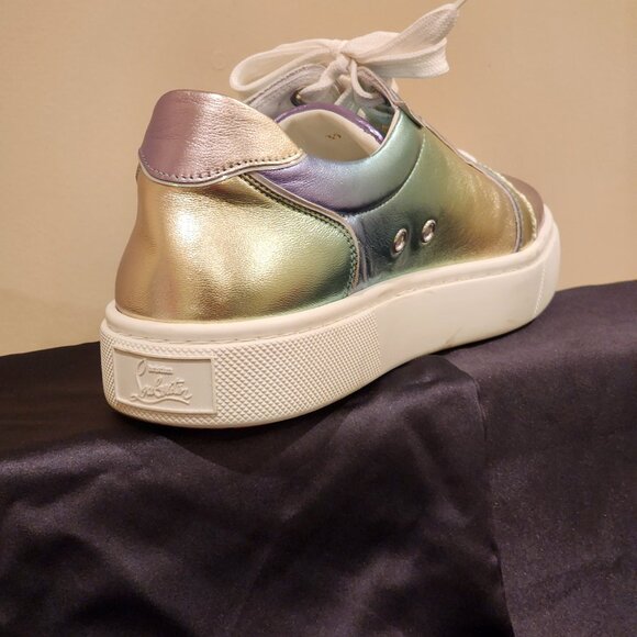 Excellent EU39 CHRISTIAN LOUBOUTIN Sneakers Vieirissima Iridescent - Picture 3 of 16